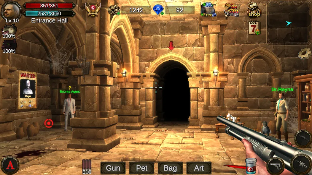 Dungeon Shooter : Dark Temple (Данжен Шутер)  [МОД Unlocked] Screenshot 1