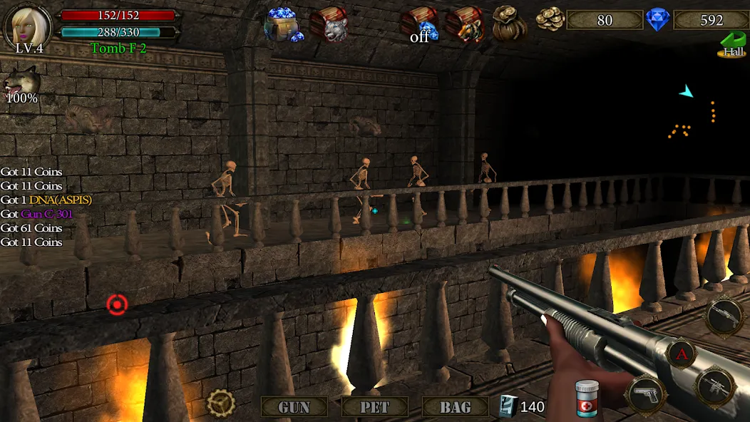 Dungeon Shooter : Dark Temple (Данжен Шутер)  [МОД Unlocked] Screenshot 3