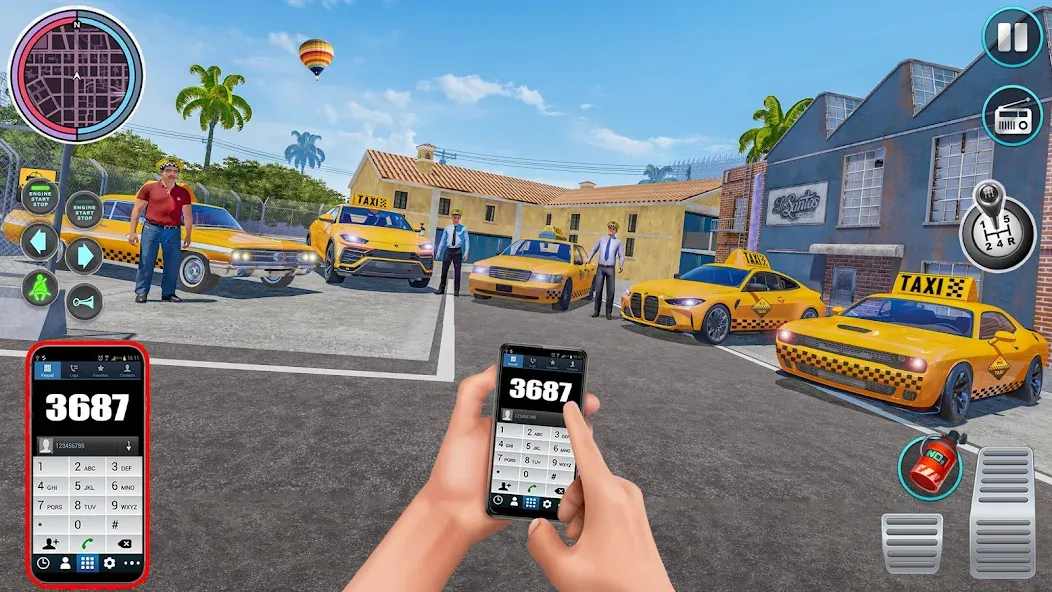 City Taxi Driving: Taxi Games  [МОД Mega Pack] Screenshot 2