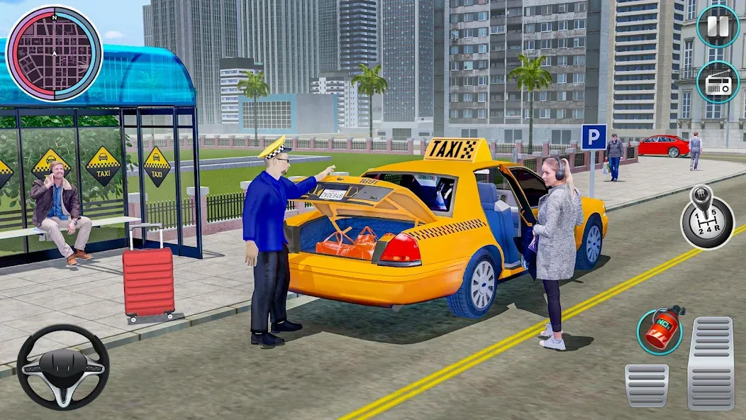 City Taxi Driving: Taxi Games  [МОД Mega Pack] Screenshot 3