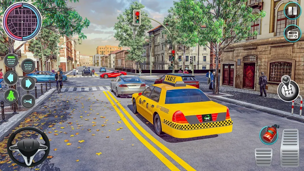 City Taxi Driving: Taxi Games  [МОД Mega Pack] Screenshot 5