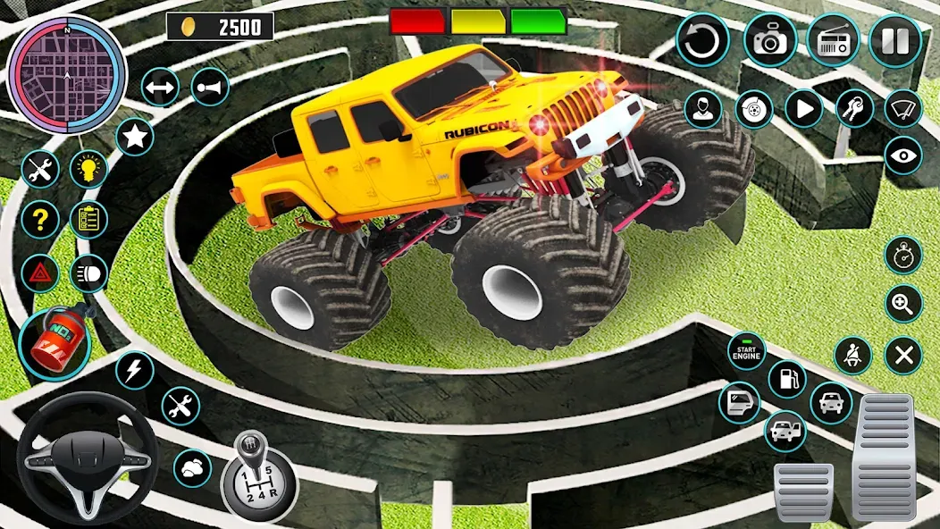 Monster Truck Maze Puzzle Game  [МОД Все открыто] Screenshot 2