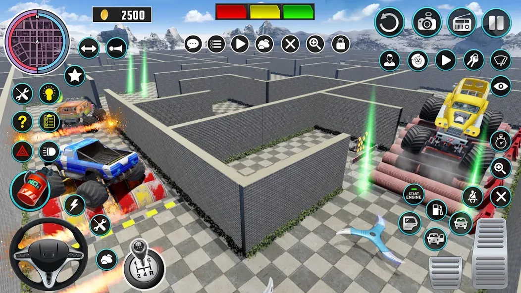 Monster Truck Maze Puzzle Game  [МОД Все открыто] Screenshot 3