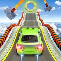 Скачать взлом Mega Ramp Car Stunts Race Game  [МОД Все открыто] - стабильная версия apk на Андроид