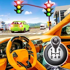 Взлом Modern Car Driving School Game  [МОД Mega Pack] - полная версия apk на Андроид