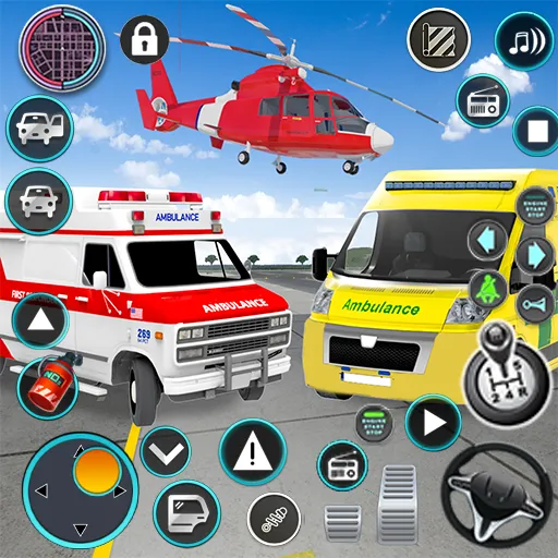 Heli Ambulance Simulator Game  [МОД Mega Pack] Screenshot 1