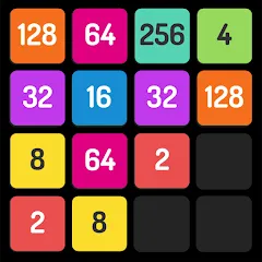 Взломанная X2 Blocks - 2048 Number Game (Блоки)  [МОД Unlimited Money] - стабильная версия apk на Андроид