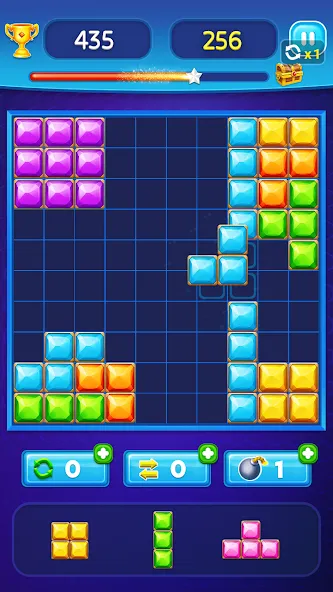 Block Puzzle - Gem Block (Блокпазл блокголоволомка)  [МОД Все открыто] Screenshot 2