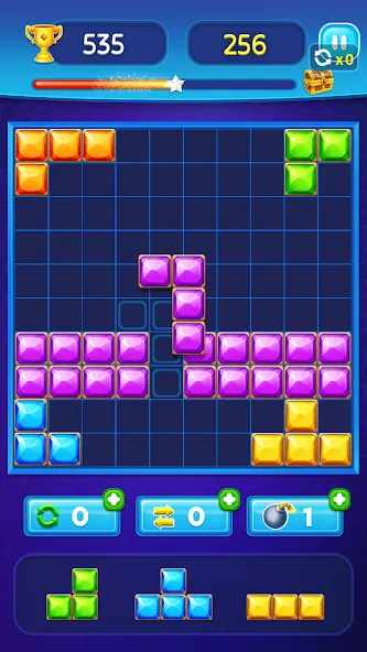 Block Puzzle - Gem Block (Блокпазл блокголоволомка)  [МОД Все открыто] Screenshot 3