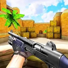 Взлом Gun Strike: FPS Shooter Game (Каунтер Атак)  [МОД Mega Pack] - стабильная версия apk на Андроид