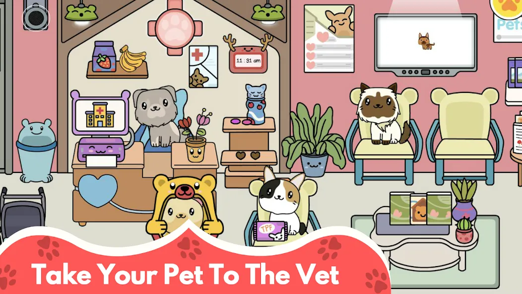 My Cat Town - Cute Kitty Games  [МОД Бесконечные монеты] Screenshot 5