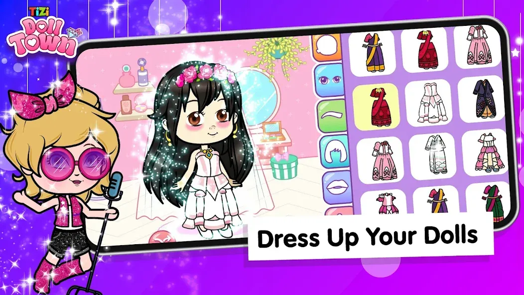 Tizi Town: Doll Dress Up Games  [МОД Mega Pack] Screenshot 3