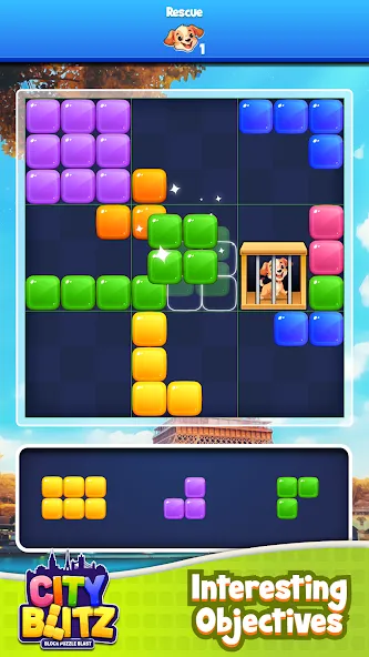 City Blitz-Block Puzzle Blast (Блок Головоломка Кинг)  [МОД Много монет] Screenshot 3