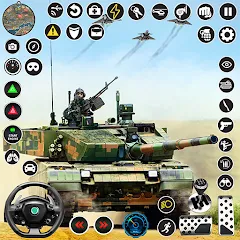 Скачать взломанную Tank Fury: Battle of Steels  [МОД Mega Pack] - полная версия apk на Андроид