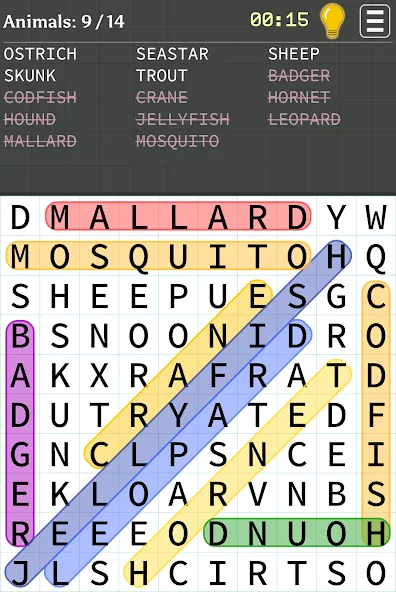 Word Search (Уорд Срч)  [МОД Unlimited Money] Screenshot 1