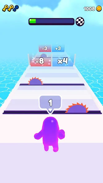 Join Blob Clash 3D: Mob Runner (Джойн Блоб Клаш 3D)  [МОД Много денег] Screenshot 1