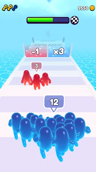 Join Blob Clash 3D: Mob Runner (Джойн Блоб Клаш 3D)  [МОД Много денег] Screenshot 3