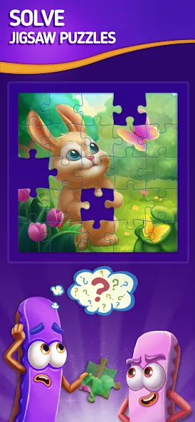 Jigsaw Puzzle by Jolly Battle (Джигсоу Пазл от Джолли Батл)  [МОД Много денег] Screenshot 1