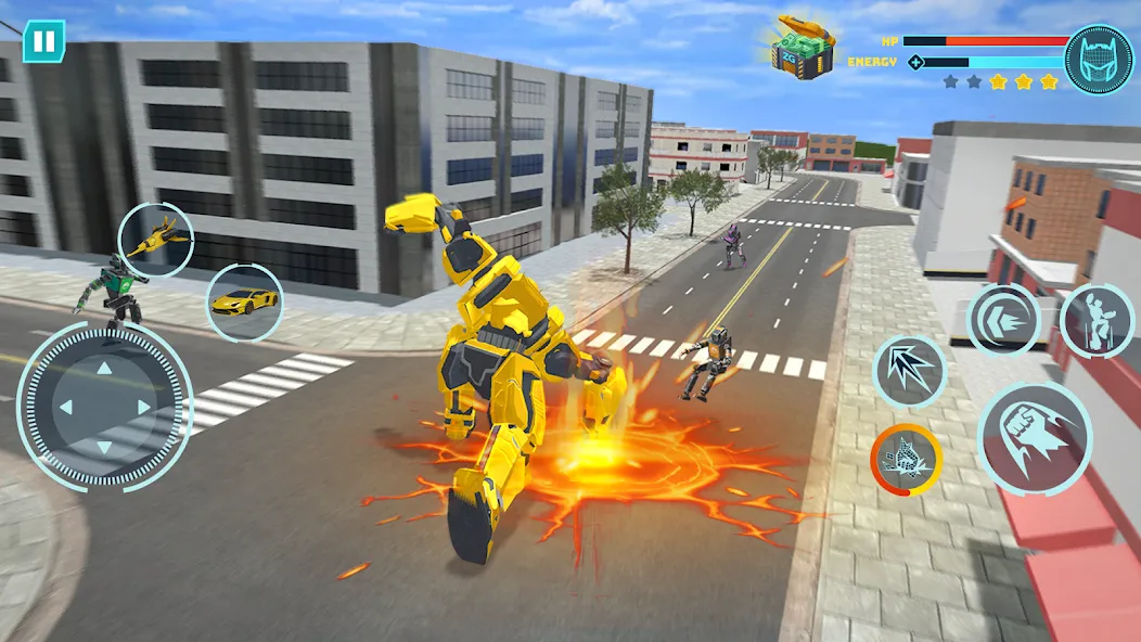 Robot Game: Transform & Fight (Робот Игра Трансформация Автомобиля)  [МОД Unlocked] Screenshot 4