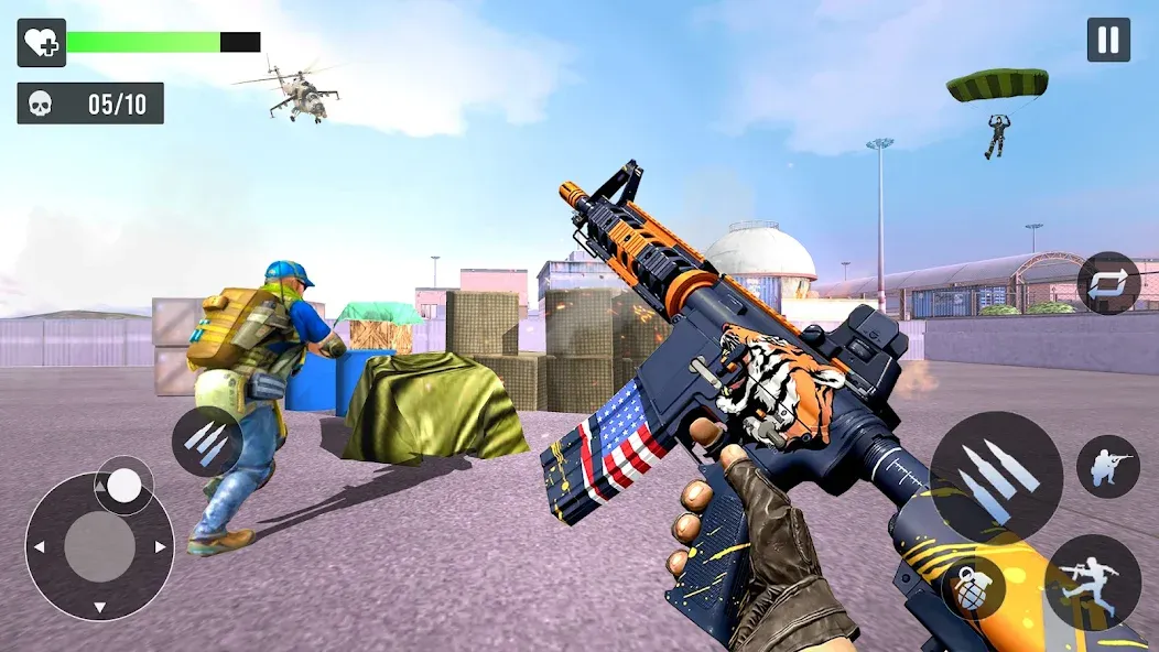 Gun Games - FPS Shooting Games (ФПС офлайн игры по стрельбе из пистолета)  [МОД Mega Pack] Screenshot 3