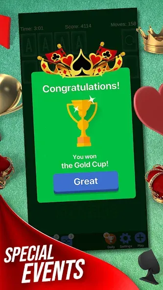 Solitaire + Card Game by Zynga  [МОД Unlocked] Screenshot 3