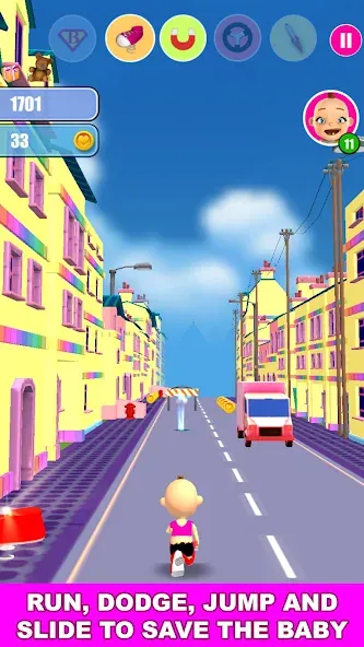 Baby Run The Babysitter Escape  [МОД Много монет] Screenshot 1