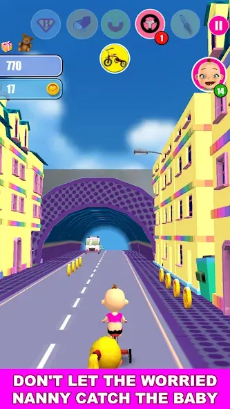 Baby Run The Babysitter Escape  [МОД Много монет] Screenshot 3