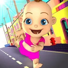 Скачать взломанную Baby Run The Babysitter Escape  [МОД Много монет] - стабильная версия apk на Андроид