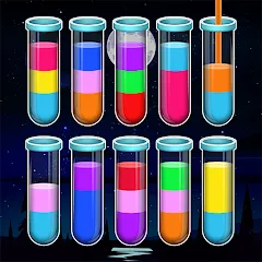 Взломанная Water Sort Color Sorting games (Вотер Сорт Колор Сортинг гейм)  [МОД Unlocked] - стабильная версия apk на Андроид