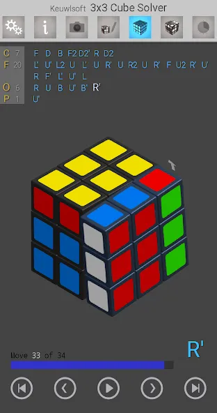 3x3 Cube Solver (х3 кубик решатель)  [МОД Unlimited Money] Screenshot 1