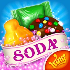 Взлом Candy Crush Soda Saga (Кенди Краш Сода Сага)  [МОД Много денег] - последняя версия apk на Андроид