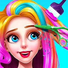 Скачать взломанную Girls Hair Salon  [МОД Много монет] - полная версия apk на Андроид