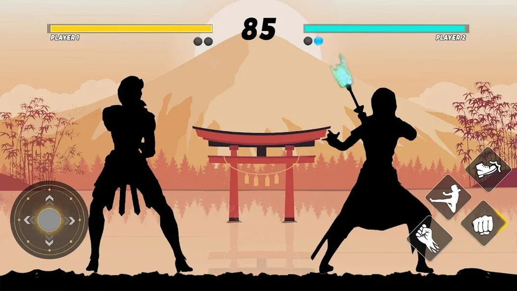 Sword Shadow Fighting Game 3D  [МОД Бесконечные деньги] Screenshot 4