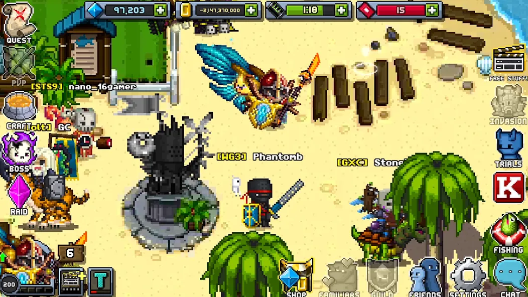 Bit Heroes Quest: Pixel RPG (Бит Хероес Квест)  [МОД Много денег] Screenshot 4