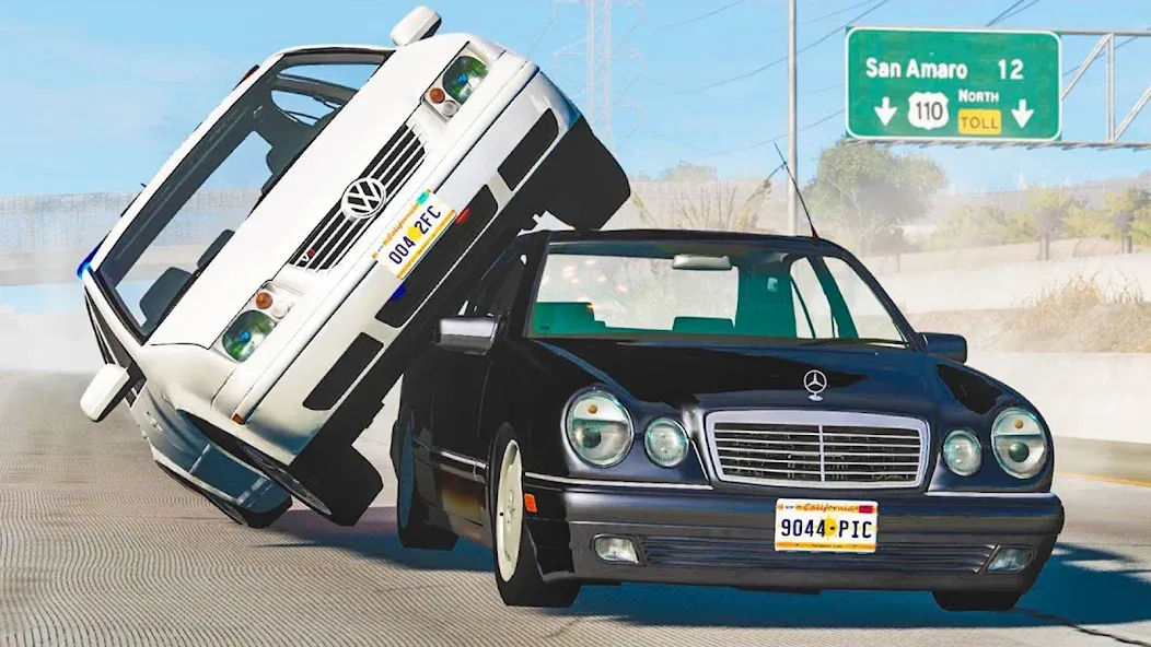 Realistic Car Crash Simulator (Реалистичный симулятор автокатастроф)  [МОД Много денег] Screenshot 2