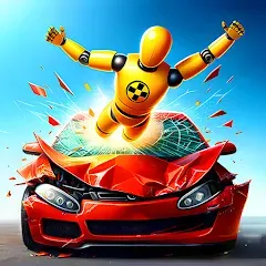 Взломанная Realistic Car Crash Simulator (Реалистичный симулятор автокатастроф)  [МОД Много денег] - стабильная версия apk на Андроид