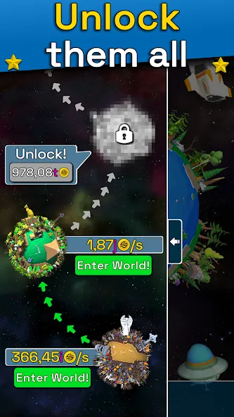 Planet Evolution: Idle Clicker (Планета Эволюция)  [МОД Бесконечные деньги] Screenshot 5