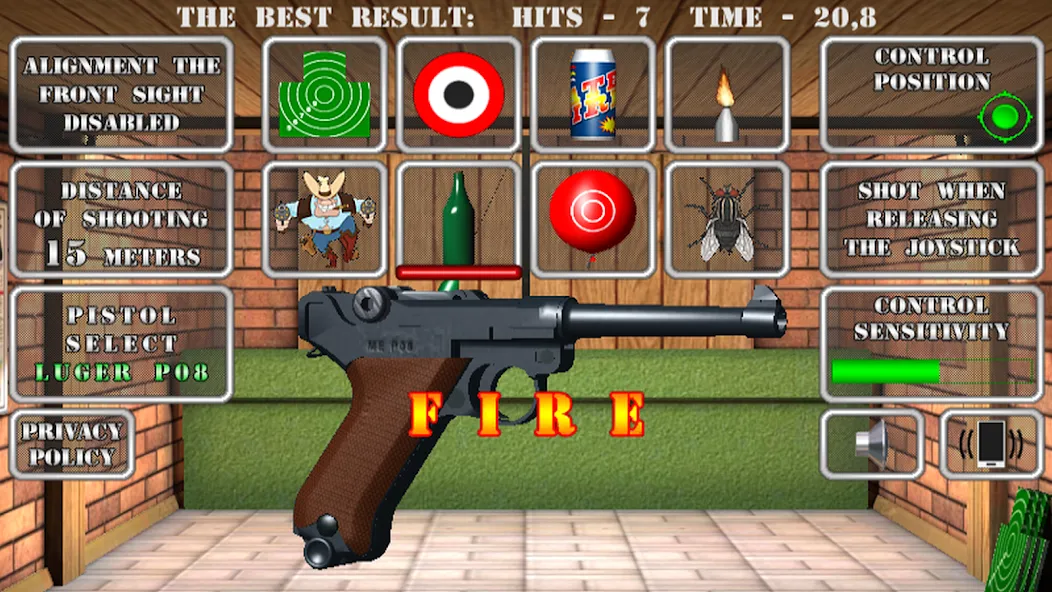 Pistol shooting. Desert Eagle (Пистолет стрельбы симулятор)  [МОД Меню] Screenshot 3