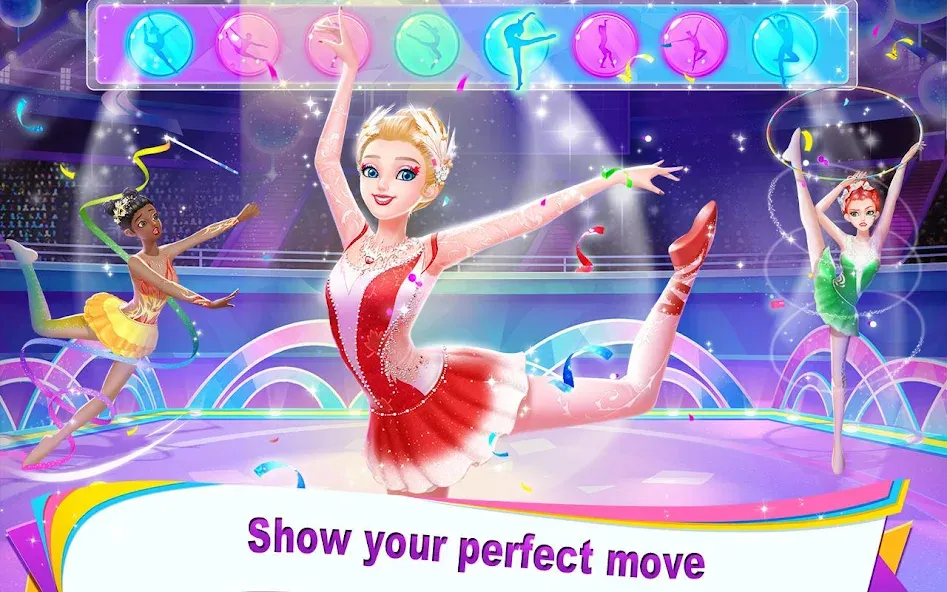 Gymnastics Queen (Джимнастикс Квин)  [МОД Много монет] Screenshot 1