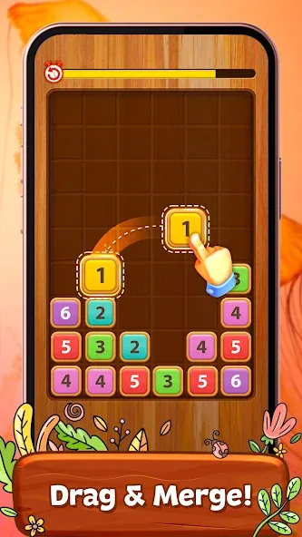 Merge Wood: Block Puzzle (Мерж Вуд)  [МОД Menu] Screenshot 1