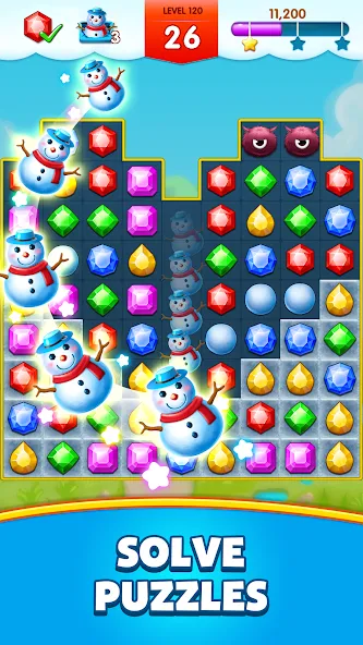 Jewels Legend - Match 3 Puzzle (Джуэл Легенд)  [МОД Много монет] Screenshot 2