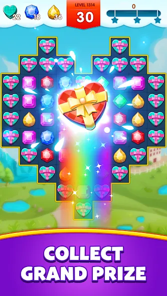 Jewels Legend - Match 3 Puzzle (Джуэл Легенд)  [МОД Много монет] Screenshot 5