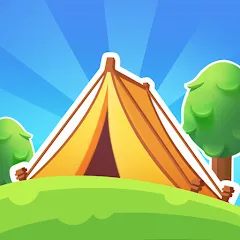 Скачать взломанную Campsite Craze: Puzzle Merge (Кемпинговая Лихорадка)  [МОД Menu] - последняя версия apk на Андроид