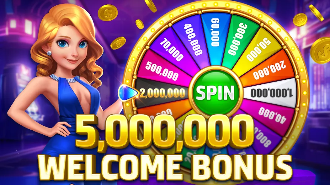 HighRoller Vegas: Casino Games (Хайроллер Вегас)  [МОД Много денег] Screenshot 1