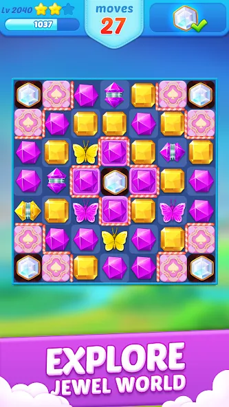 Jewel Crush™ - Match 3 Legend  [МОД Все открыто] Screenshot 4