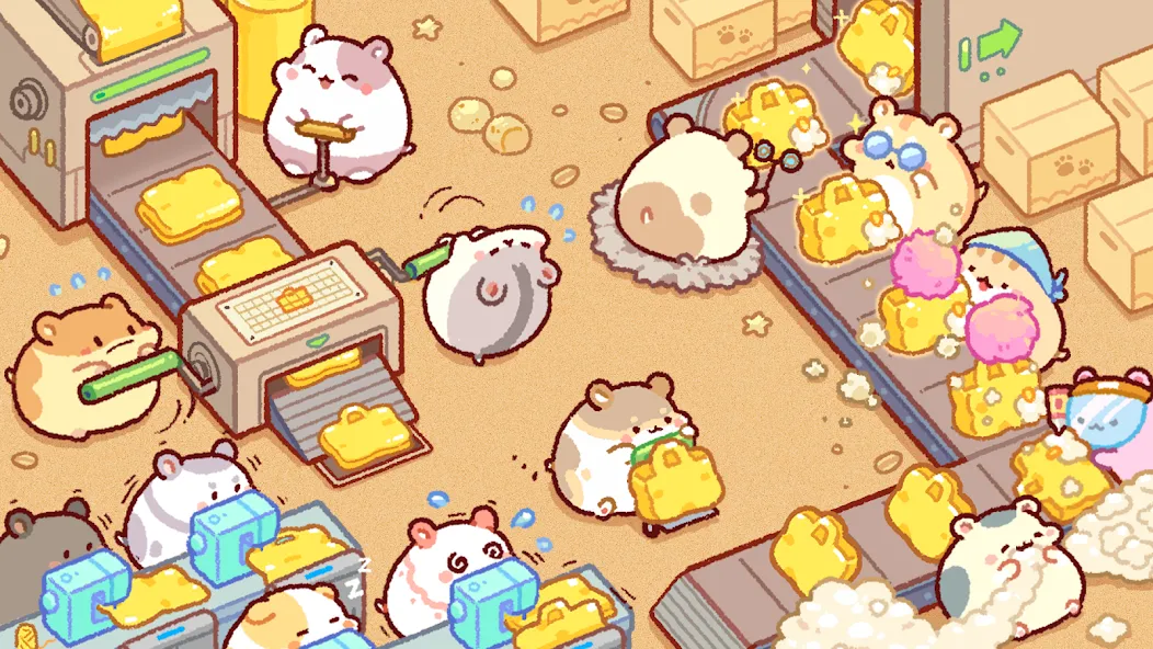 Hamster Bag Factory : Tycoon (Хэмстер сумка фабрика)  [МОД Mega Pack] Screenshot 1