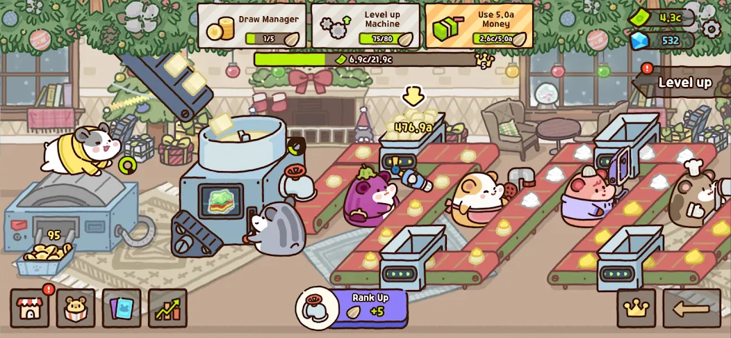 Hamster Cookie Factory  [МОД Бесконечные монеты] Screenshot 5