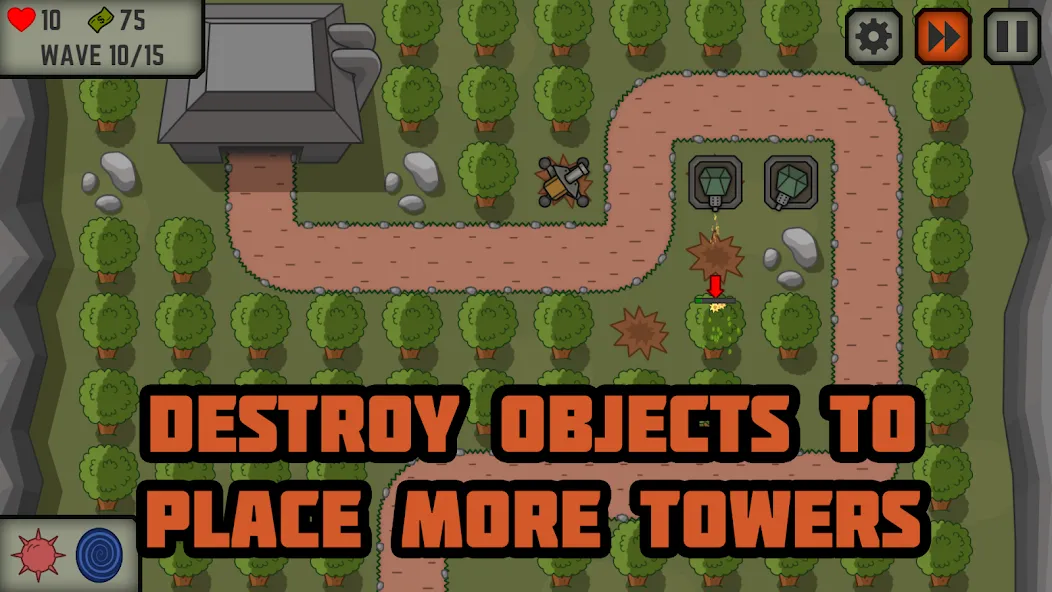 Tactical War: Tower Defense  [МОД Бесконечные деньги] Screenshot 4