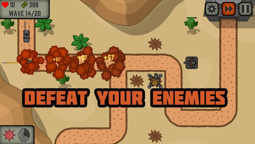 Tactical War: Tower Defense  [МОД Бесконечные деньги] Screenshot 5