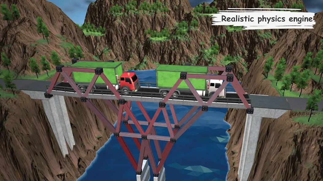 Bridgezz: Bridge Construction (Бриджзз)  [МОД Menu] Screenshot 4